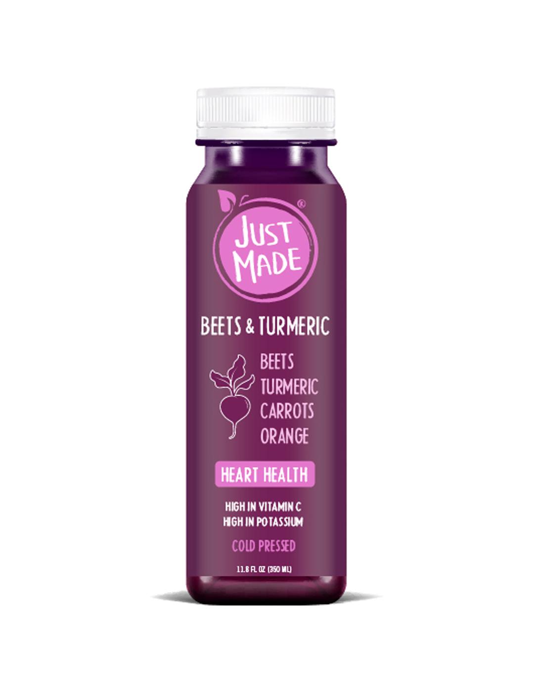 Just Made Beets & Turmeric Heart Health Cold-Pressed Juice; image 1 of 2