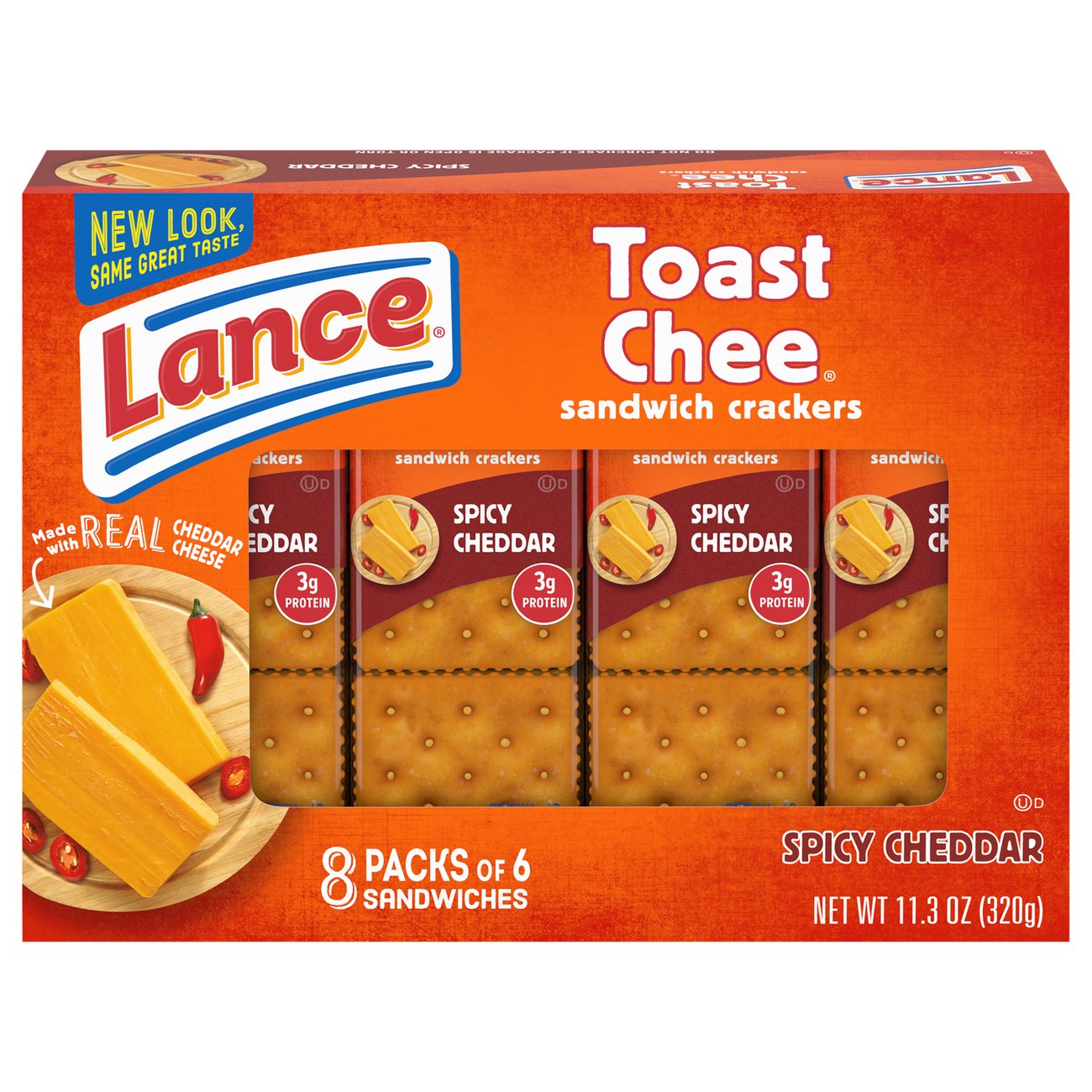 Lance Toast Chee Spicy Cheddar Sandwich Crackers Shop Crackers
