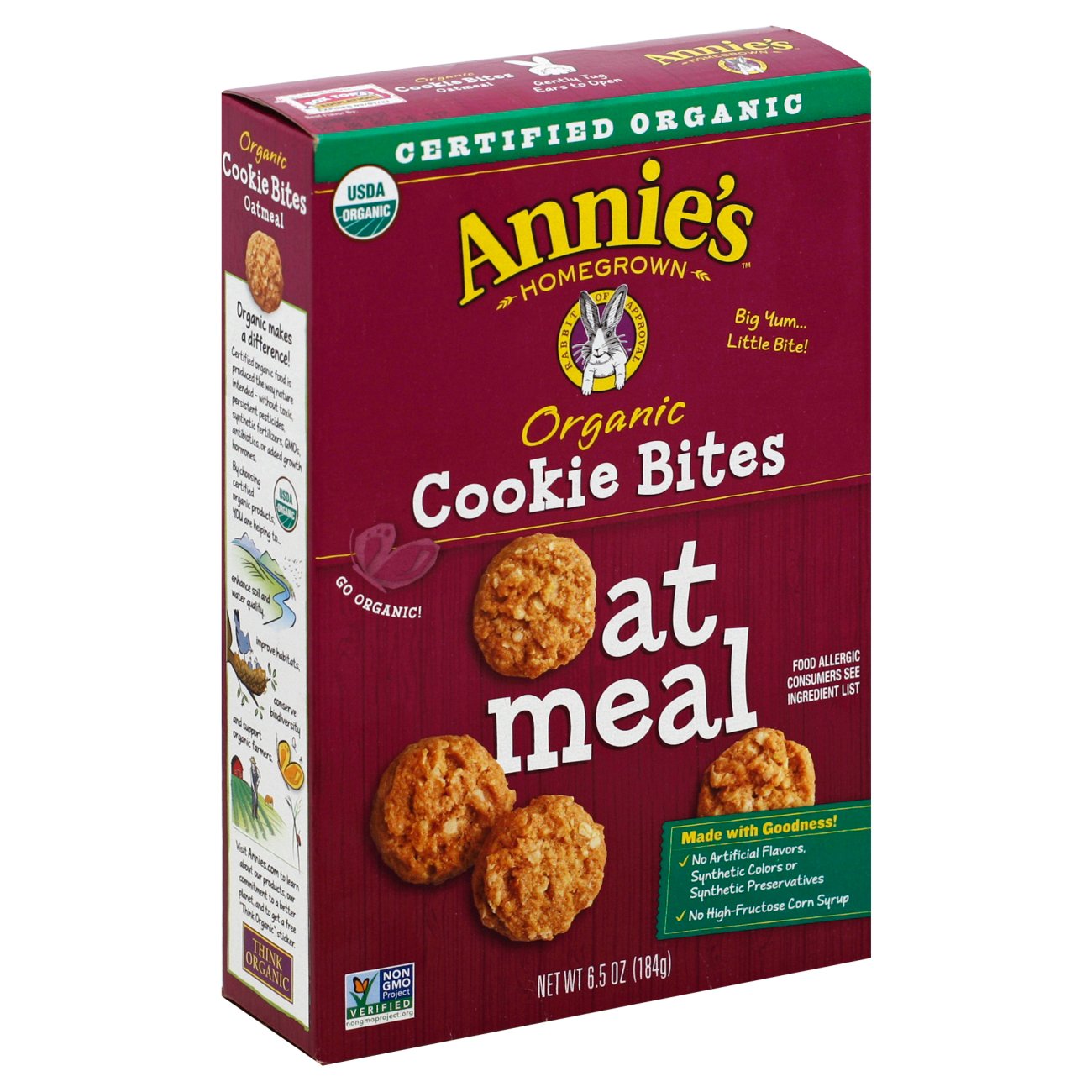 Annie's Organic Oatmeal Cookie Bites Shop Cookies at HEB