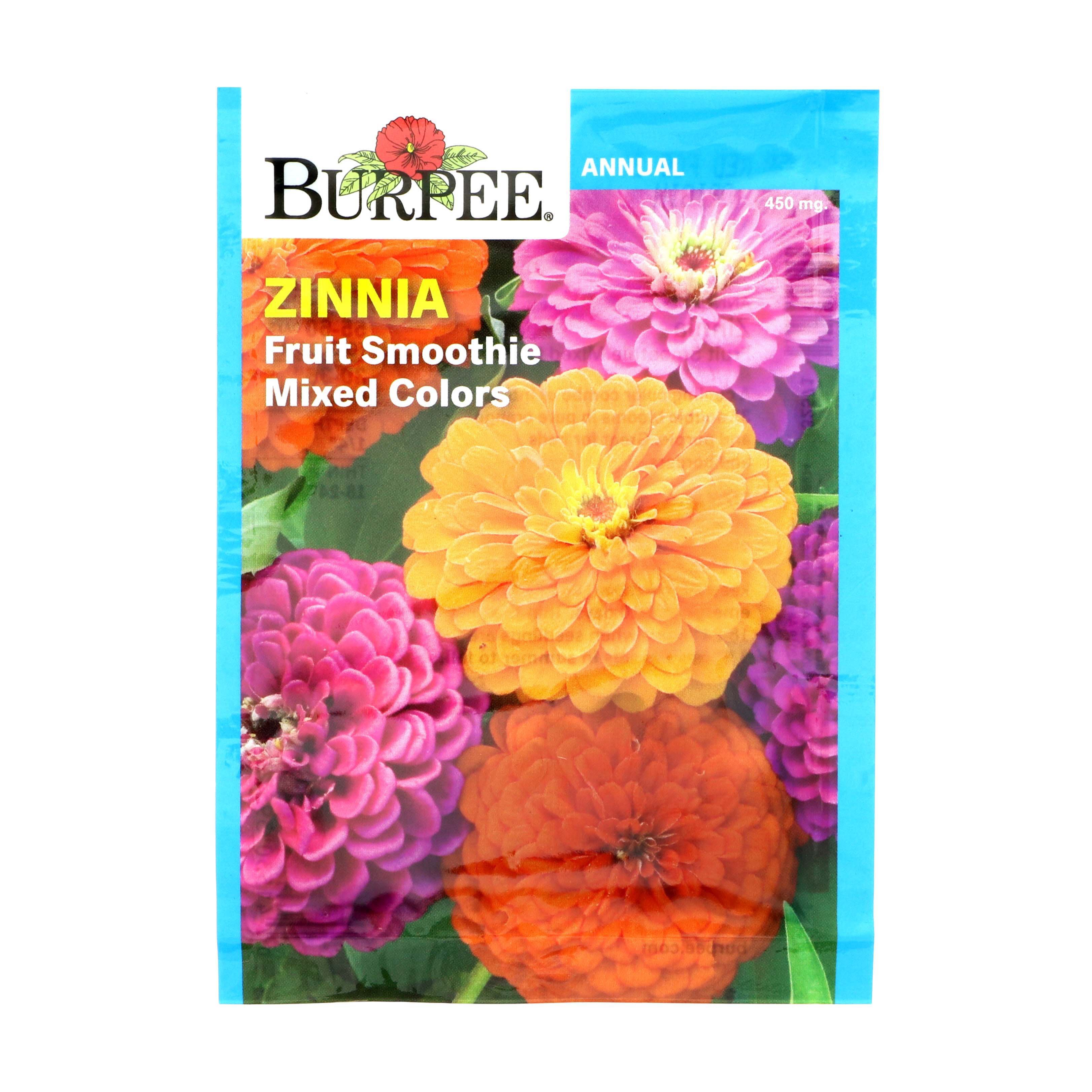 Burpee Zinnia, Fruit Smoothie Mixed Colors Seeds - Shop Seeds At H-E-B