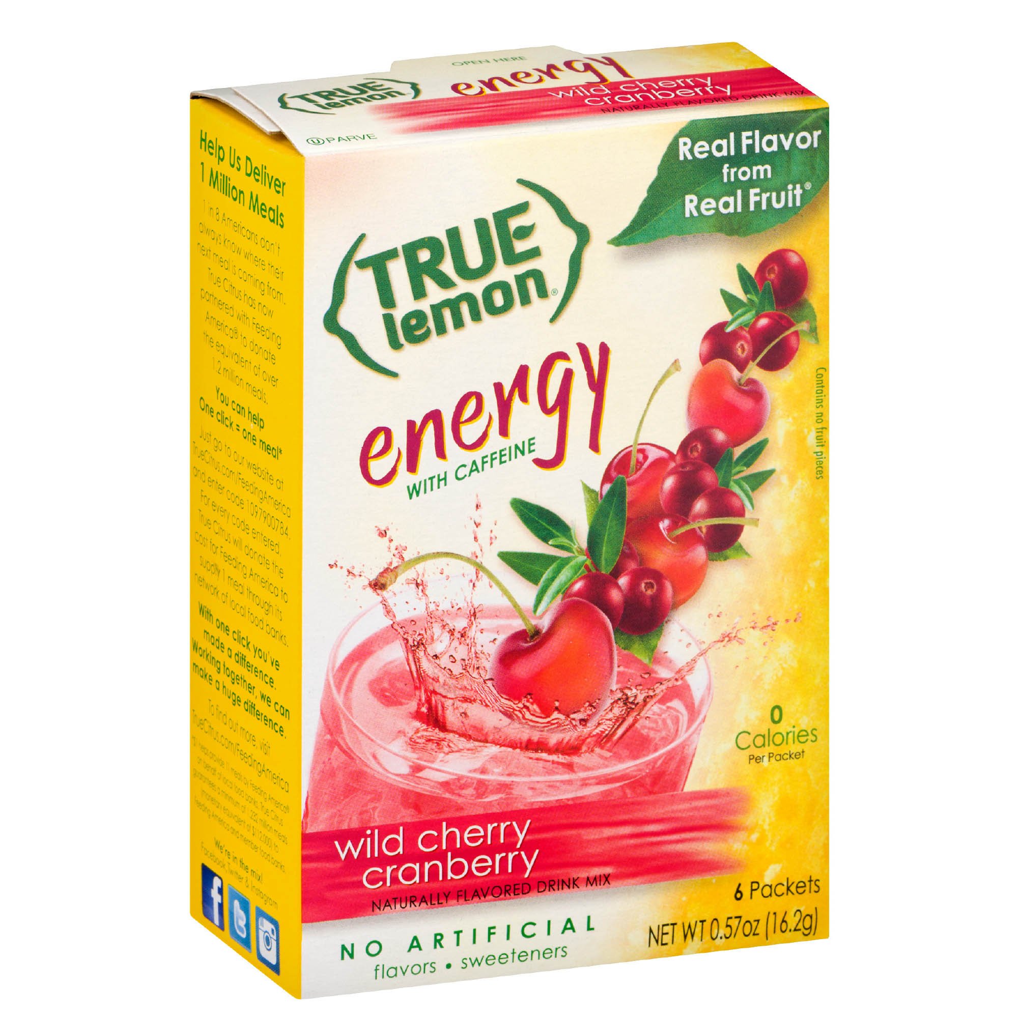 True Lemon Energy Cherry Cranberry Sticks Shop Mixes & Flavor