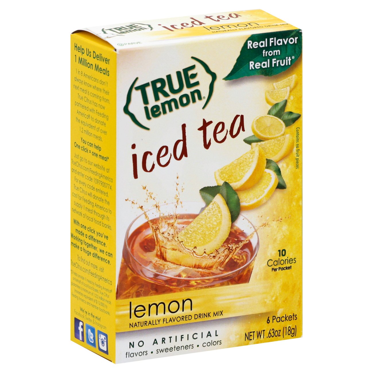 True Lemon Lemon Iced Tea Drink Mix Shop Mixes Flavor Enhancers At H E B