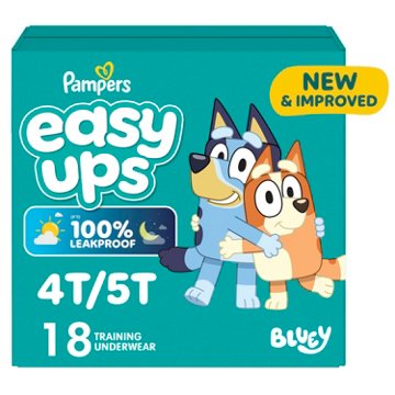 Pampers Easy Ups Bluey Training Underwear - Size 6 (4T-5T), 18 ct