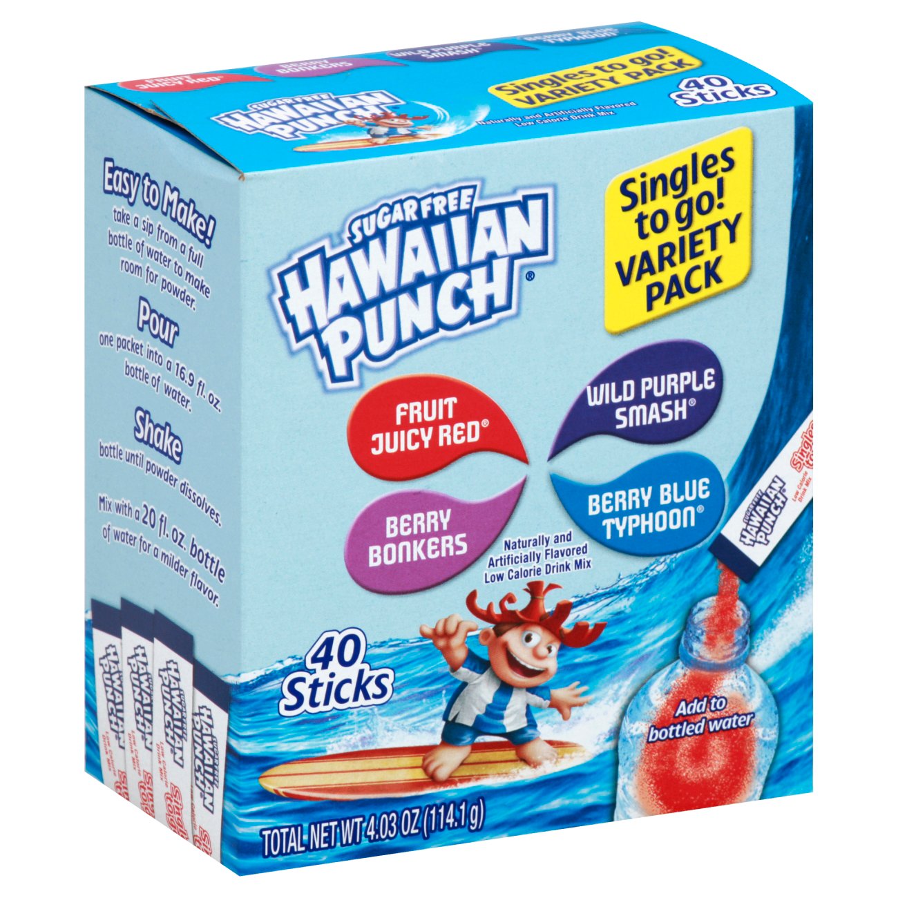 hawaiian-punch-singles-to-go-sugar-free-variety-pack-shop-mixes-flavor-enhancers-at-h-e-b