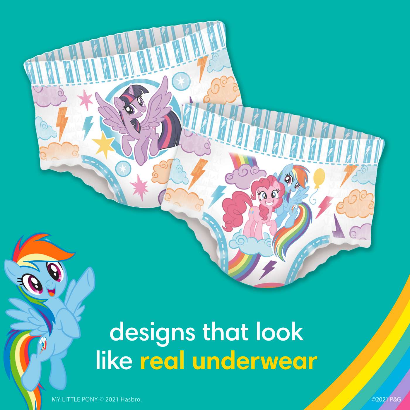 Pampers Easy Ups Girls Training Underwear - 3T - 4T; image 6 of 9