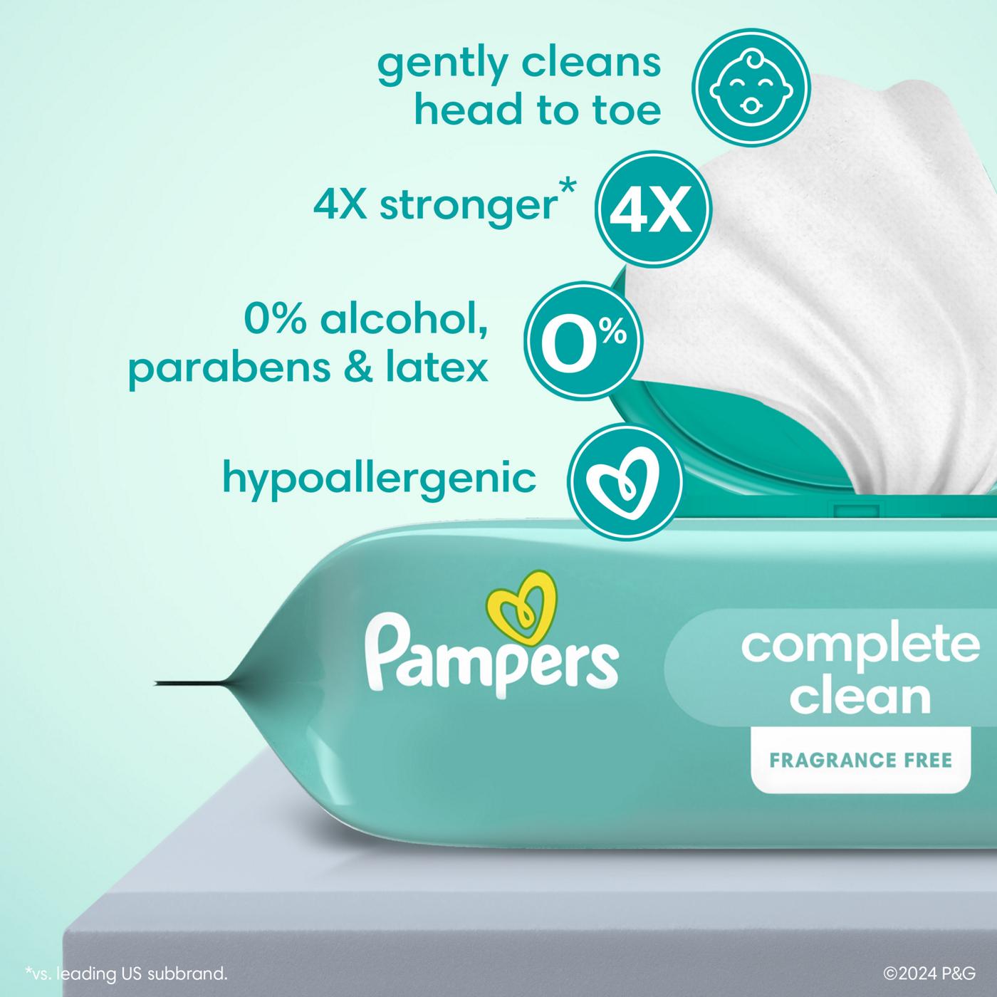 Pampers Complete Clean Baby Wipes - Fragrance Free, 3 pk; image 2 of 8
