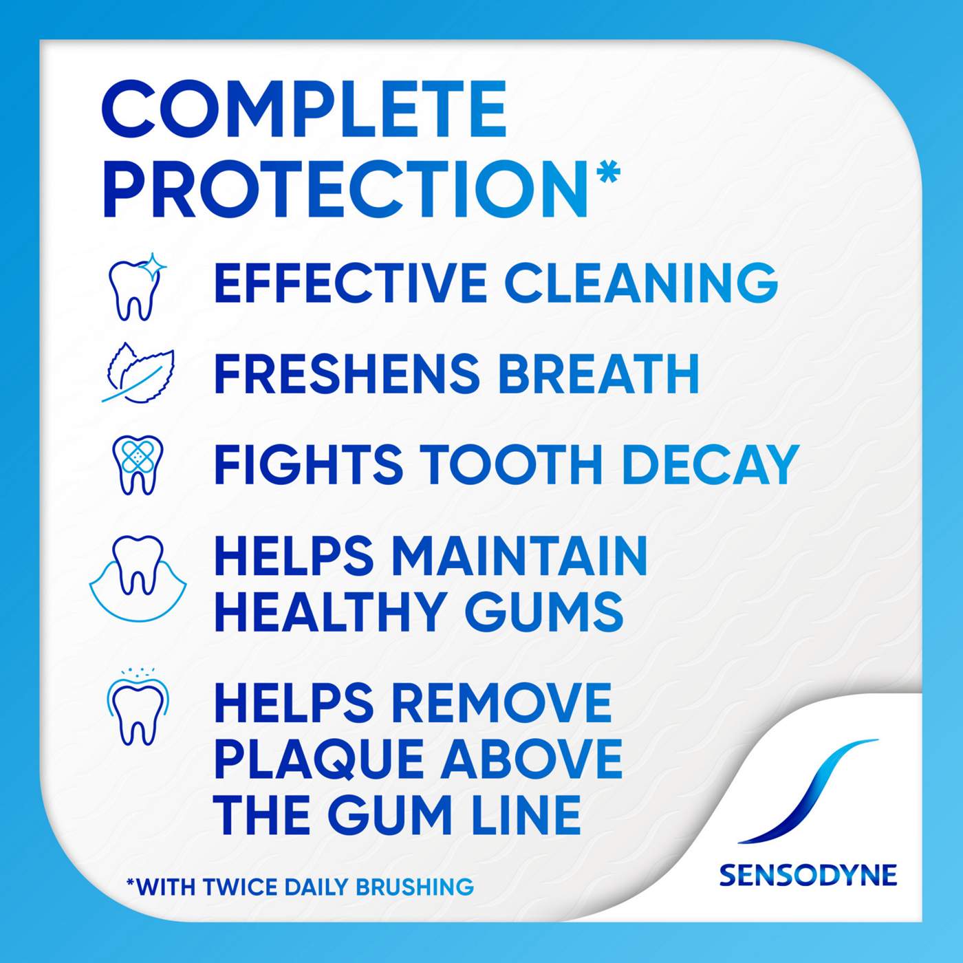 Sensodyne Complete Protection Sensitive Toothpaste - Extra Fresh, 2 Pk; image 2 of 7