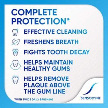 Sensodyne Complete Protection Sensitive Toothpaste, Extra Fresh