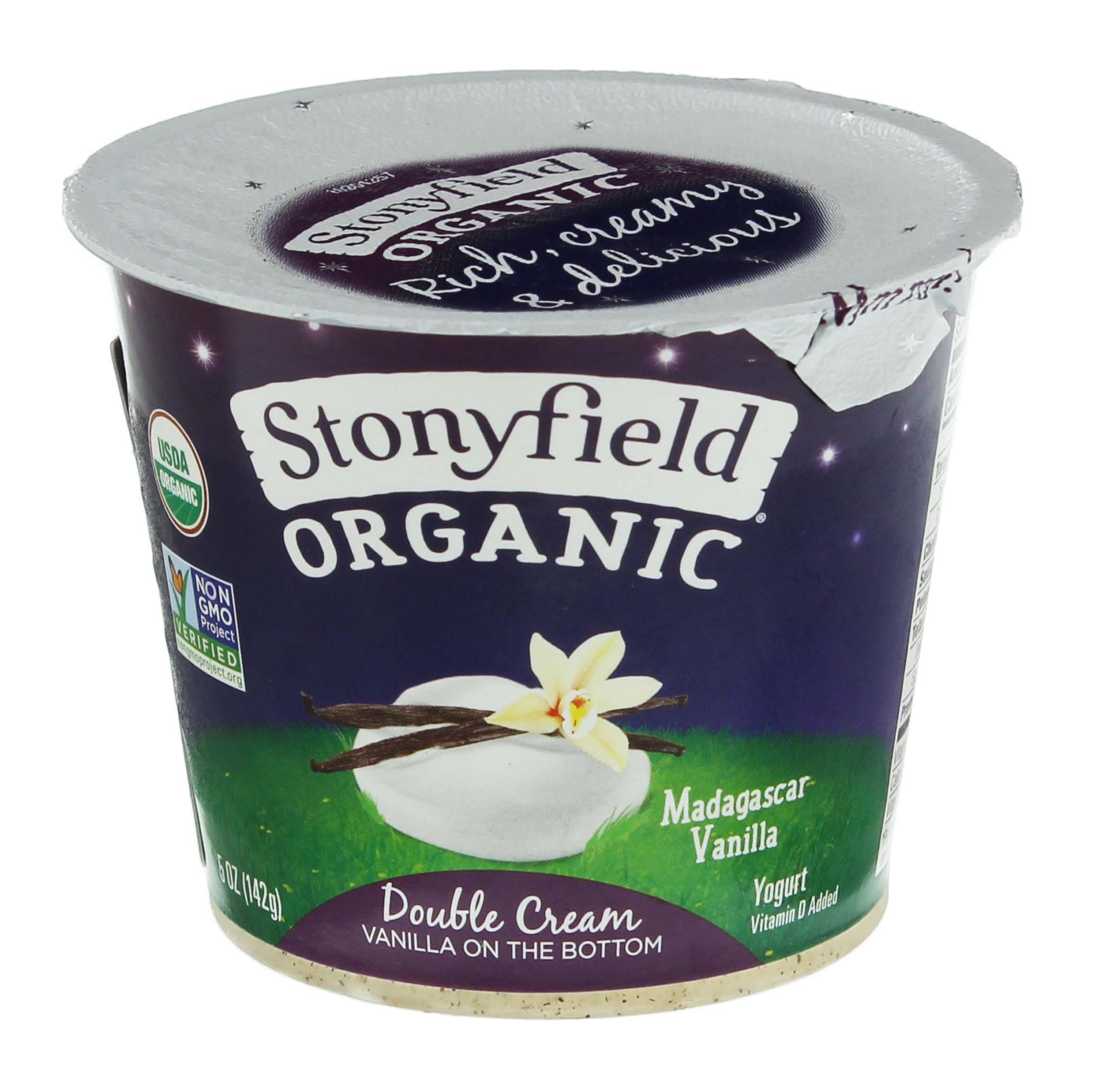Stonyfield Double Cream Madagascar Vanilla Shop Yogurt at HEB