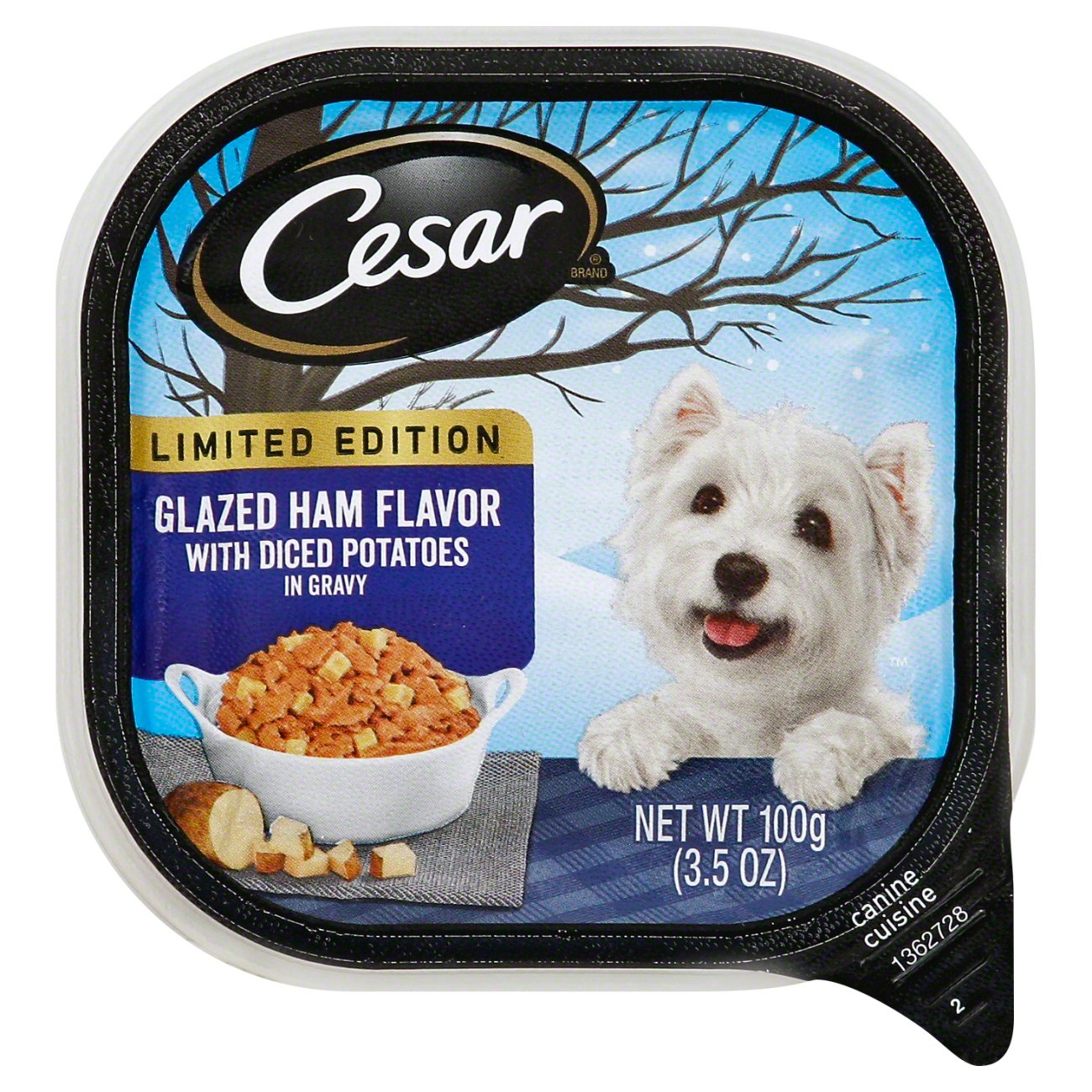 Cesar Limited Edition Glazed Ham Flavor with Diced Potatoes in Gravy
