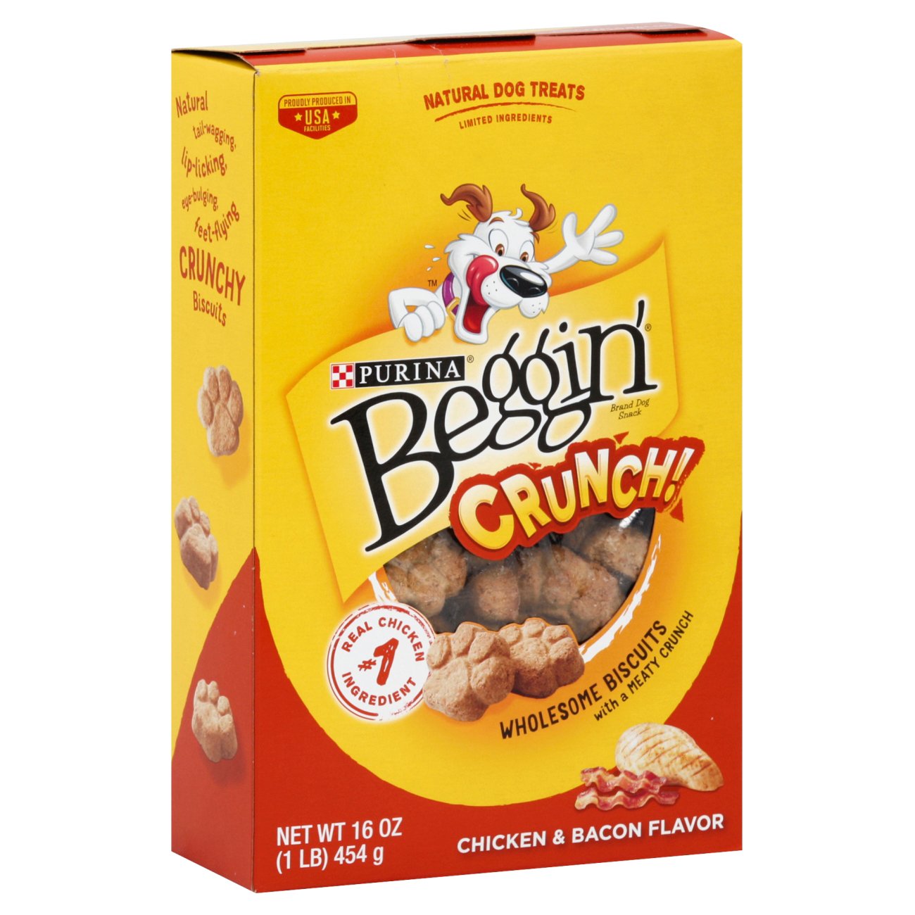 Purina Beggin' Crunch! Chicken & Bacon Wholesome Biscuits - Shop ...