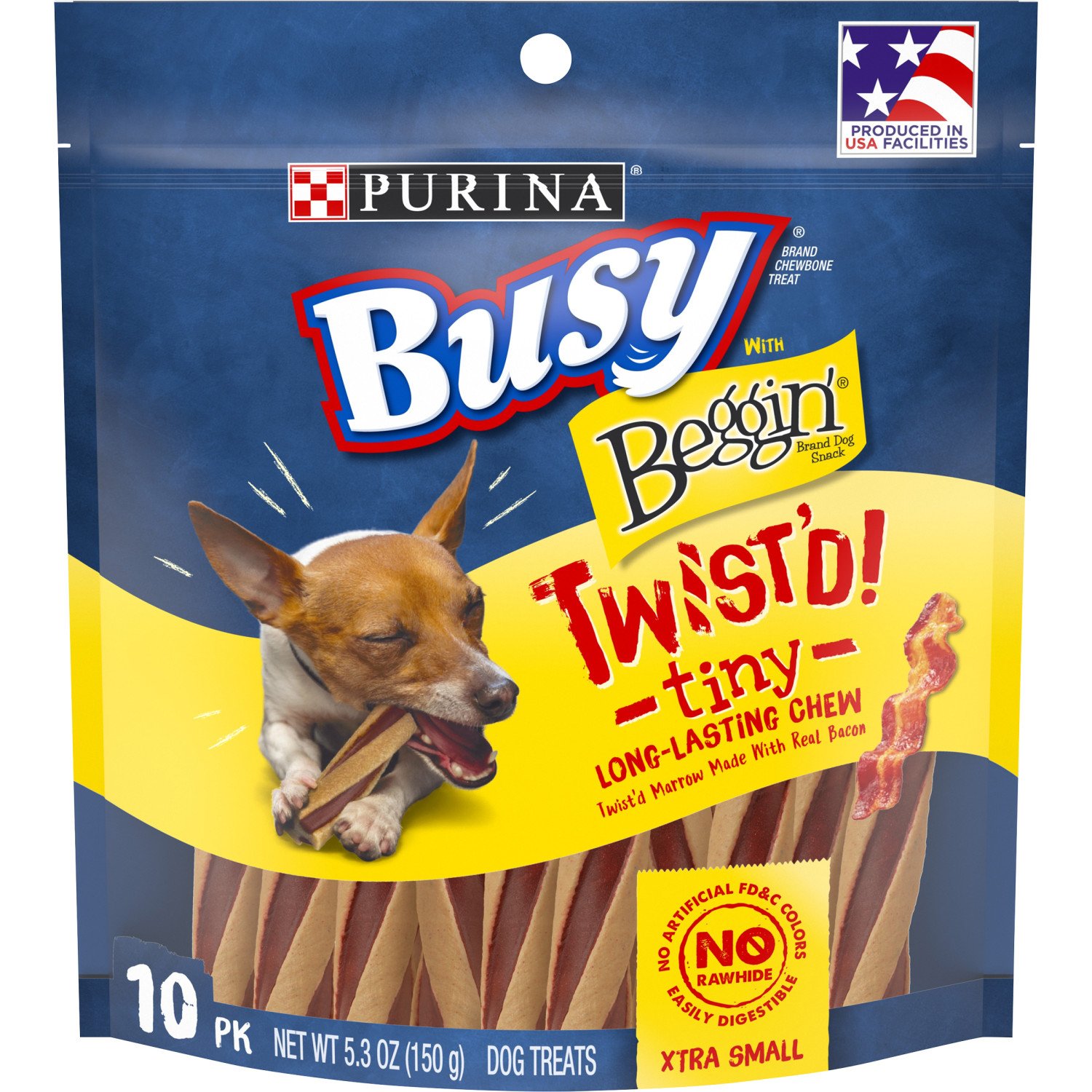 Purina Busy Beggin' Twist'd! Tiny Long Lasting Chew Dog Treats - Shop ...