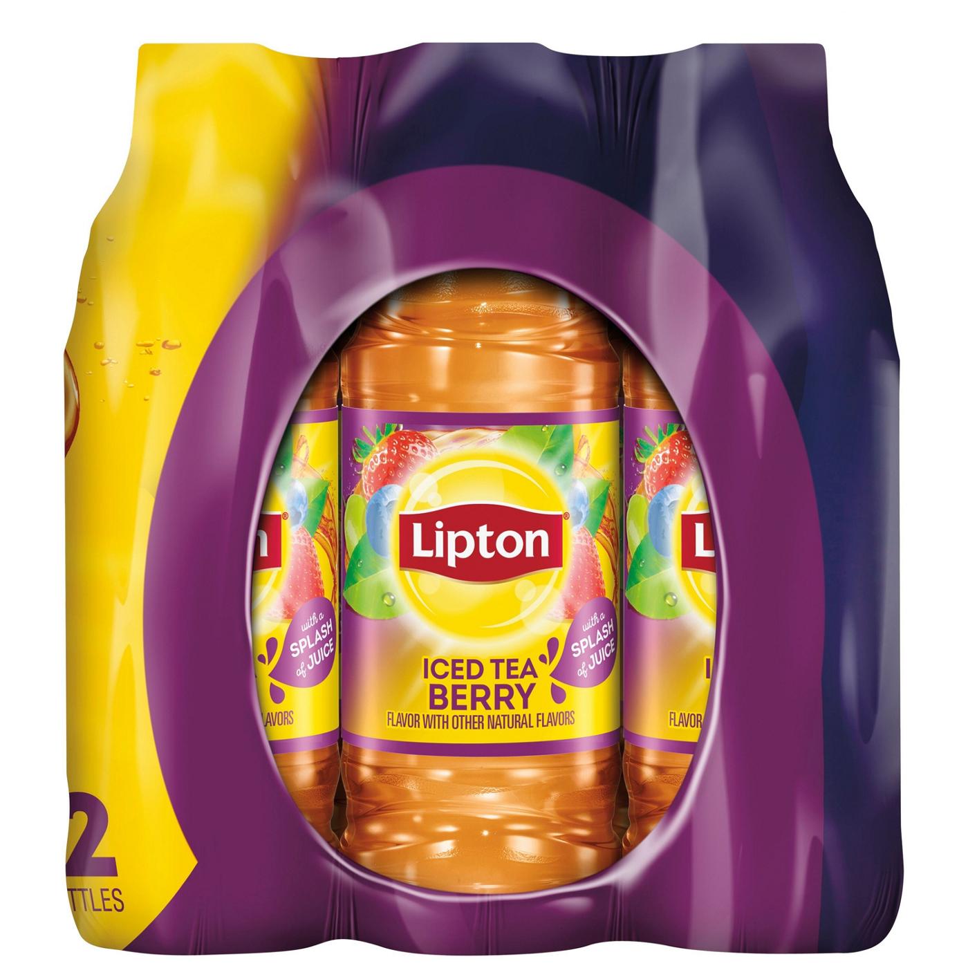 Lipton Iced Tea Berry Splash 16.9 oz Bottles; image 2 of 4
