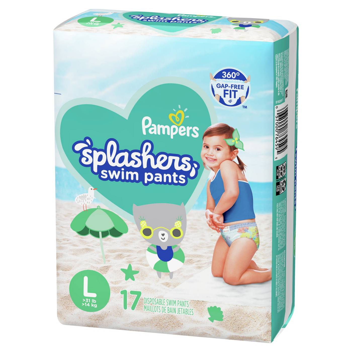 Pampers swim clearance diapers large