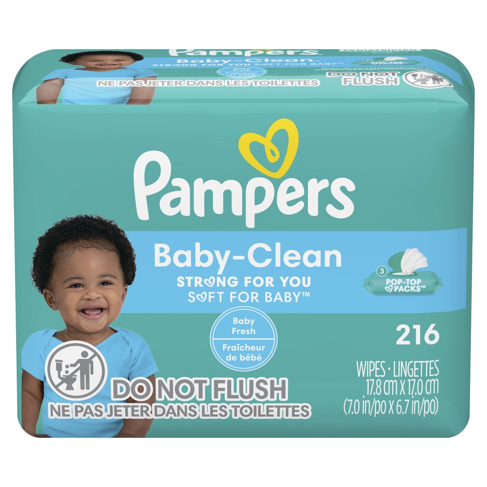 Meerdere Beyond neef Pampers Baby Wipes Baby Fresh Scented 3X Pop-Top Packs - Shop Baby Wipes at  H-E-B