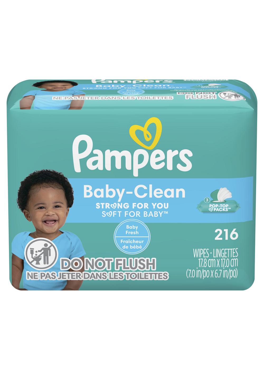 Pampers Complete Clean Baby Fresh Scent Baby Wipes 72 ct Pack