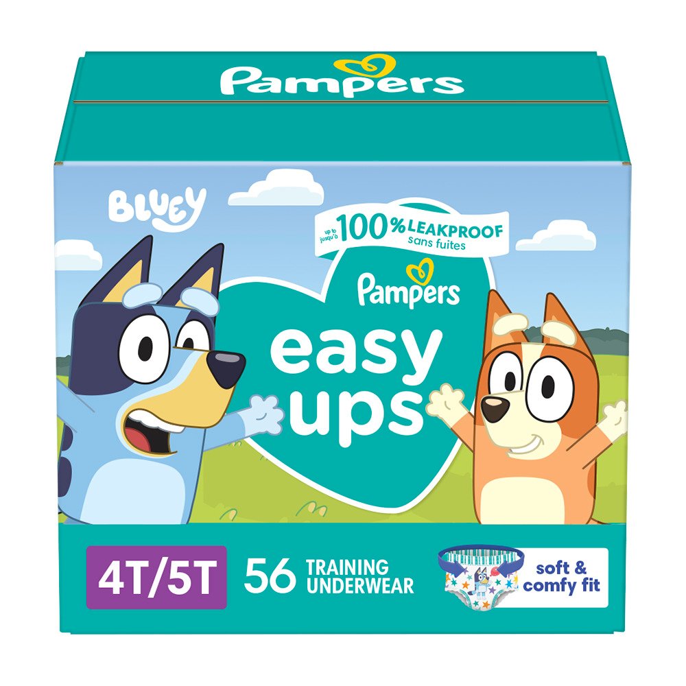 Enormous Pack Pampers Easy Ups Pull On Disposable Training Diaper for Boys 100 Count 4T-5T Size 6 