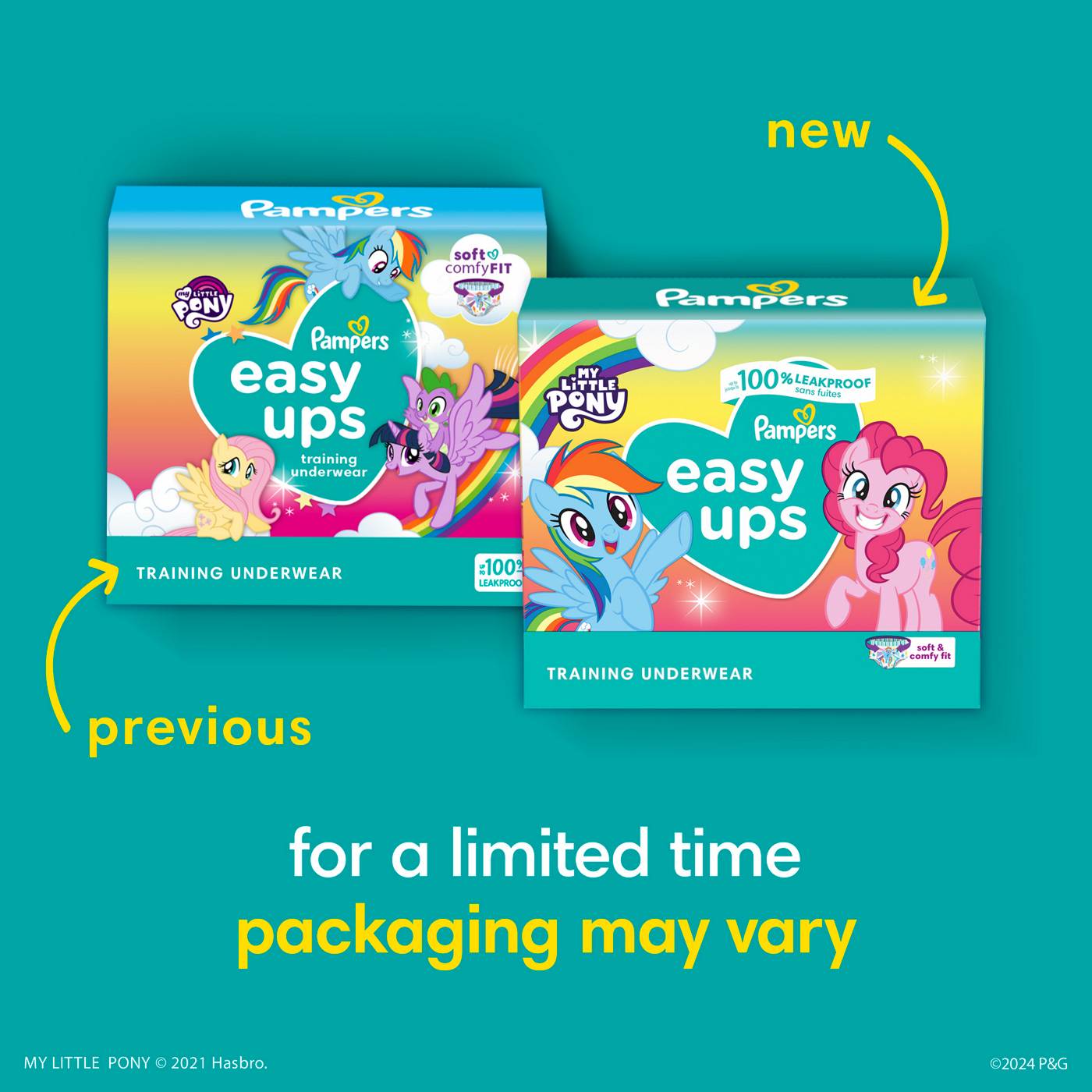 Pampers Easy Ups Girls Training Underwear - 3T - 4T; image 3 of 7