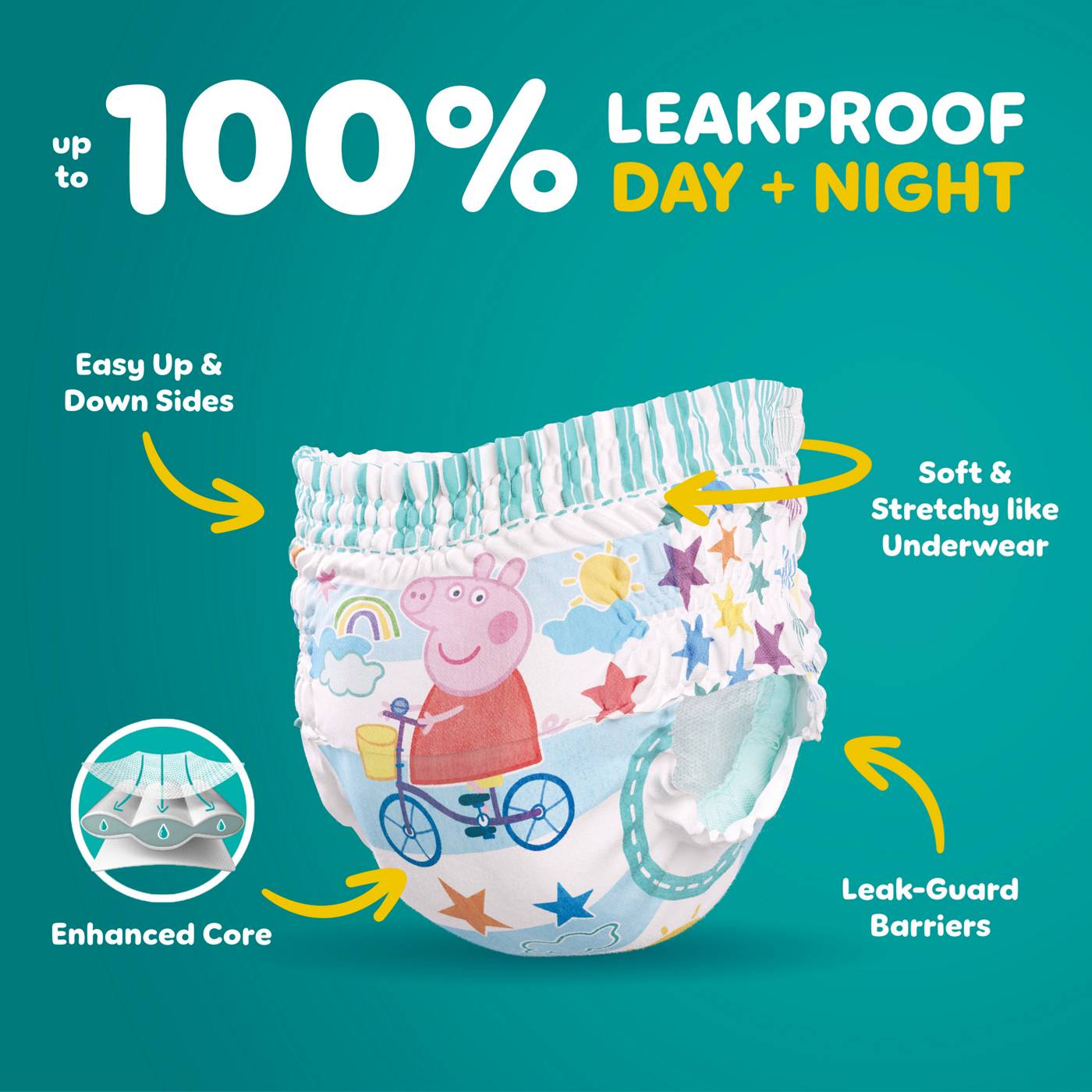 Pampers Easy Ups Peppa Pig Training Underwear - Size 5 (3T-4T); image 4 of 10