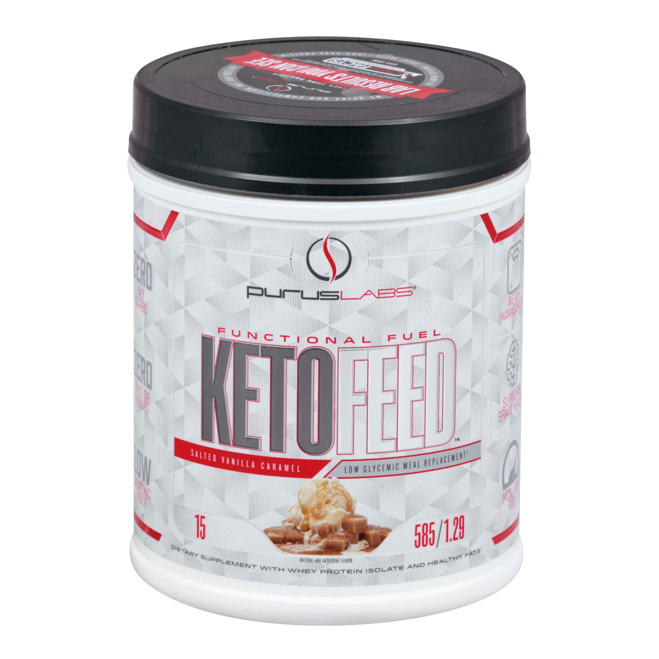 Purus Labs KetoFeed Salted Vanilla Protein Powder Shop Diet & Fitness