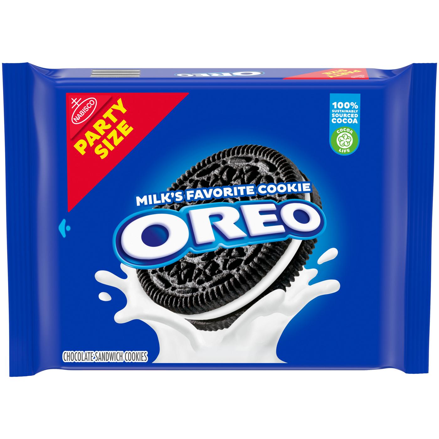 OREO Chocolate Sandwich Cookies Party Size; image 1 of 10