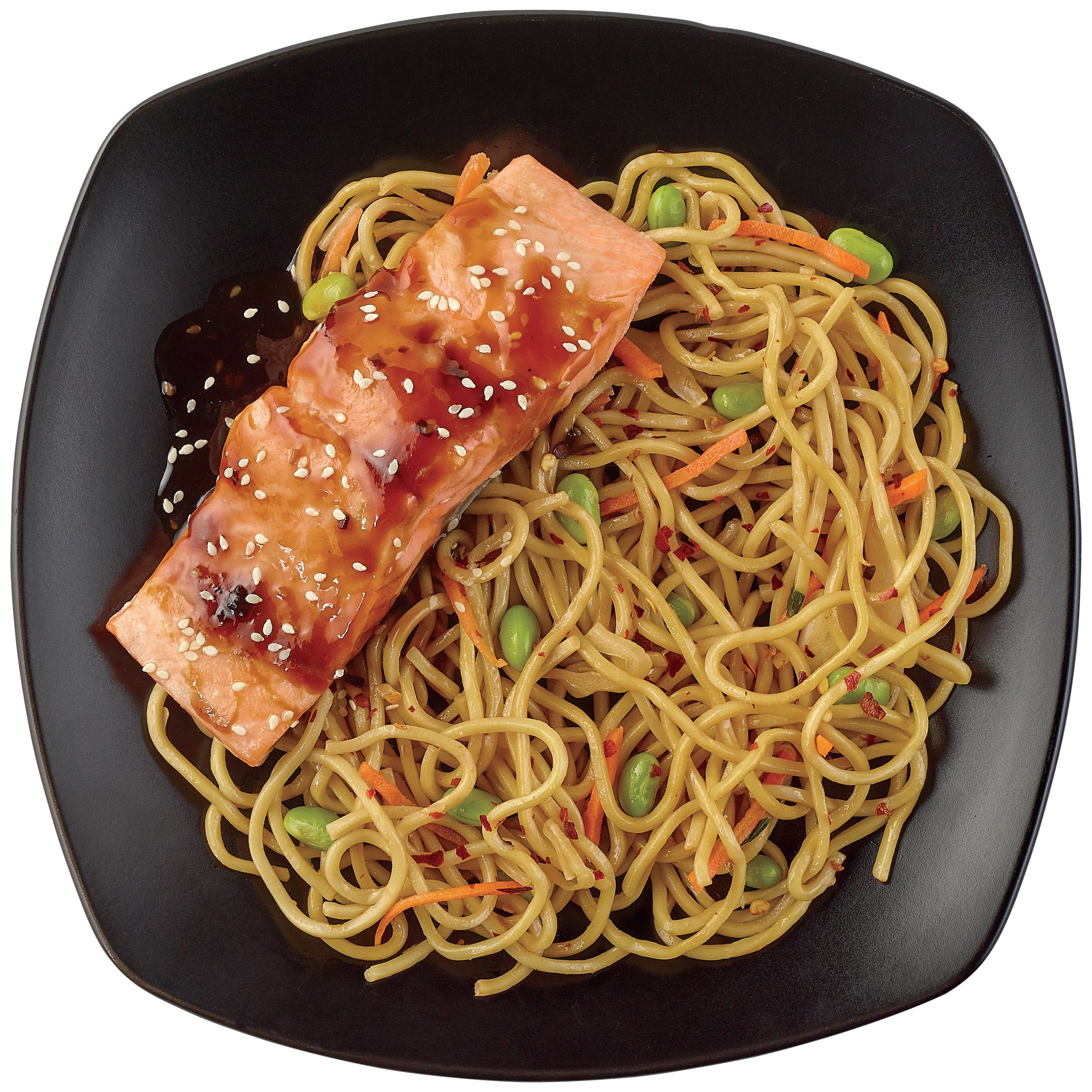 Meal Simple By H-E-B Teriyaki Atlantic Salmon & Spicy Sesame Noodles ...