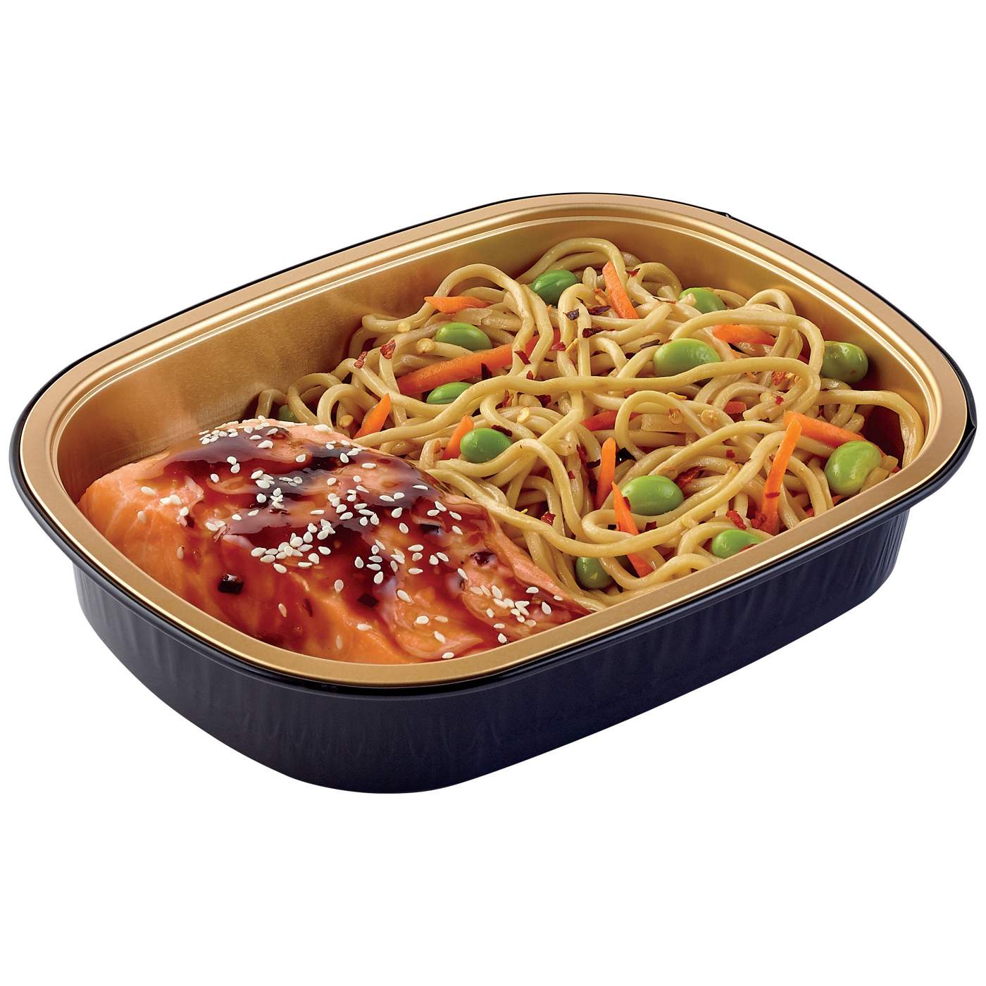 Meal Simple by H-E-B Teriyaki Atlantic Salmon & Spicy Sesame Noodles; image 3 of 4