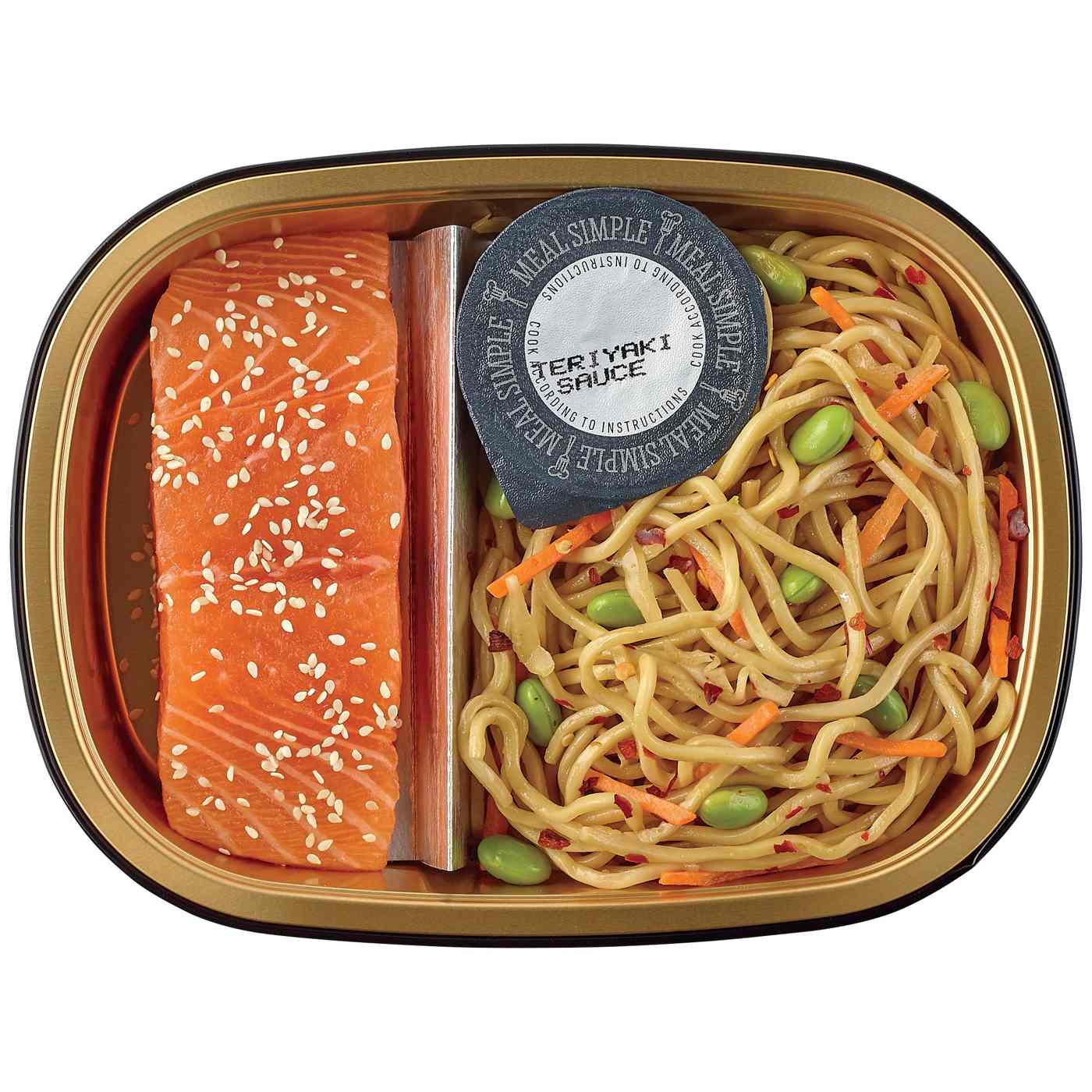 Meal Simple by H-E-B Teriyaki Atlantic Salmon & Spicy Sesame Noodles; image 4 of 4