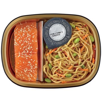 Meal Simple by H-E-B Teriyaki Atlantic Salmon & Spicy Sesame Noodles