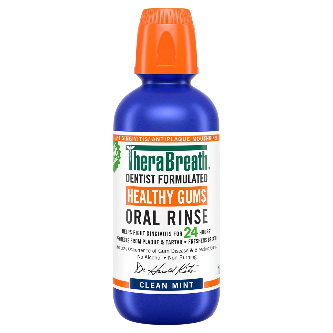 TheraBreath Clean Mint Healthy Gums Oral Rinse Shop Mouthwash at HEB