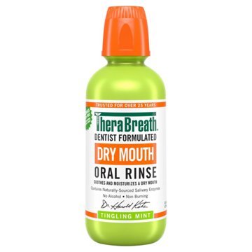 TheraBreath Tingling Mint Dry Mouth Oral Rinse