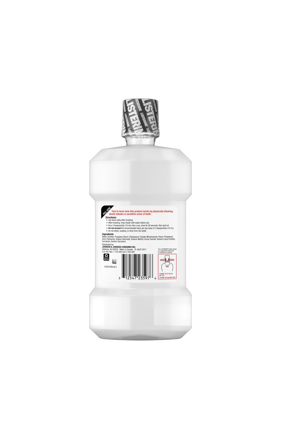 Listerine Sensitivity Zero Alcohol Mouthrinse, Fresh Mint; image 2 of 6