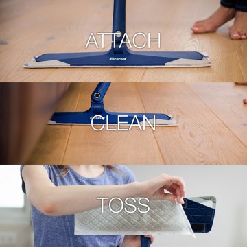 Bona Express Hardwood Floor Wet Cleaning Pads, 12 ct