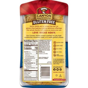 Canyon Bakehouse Gluten Free Country White Sliced Bread, 15 oz