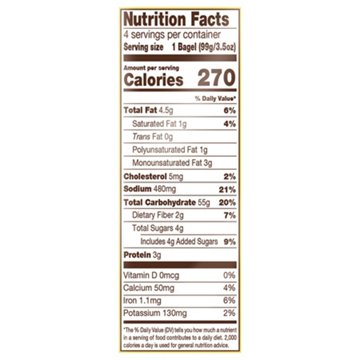 Canyon Bakehouse Gluten Free Deli White Bagels, 4 ct