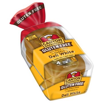 Canyon Bakehouse Gluten Free Deli White Bagels, 4 ct