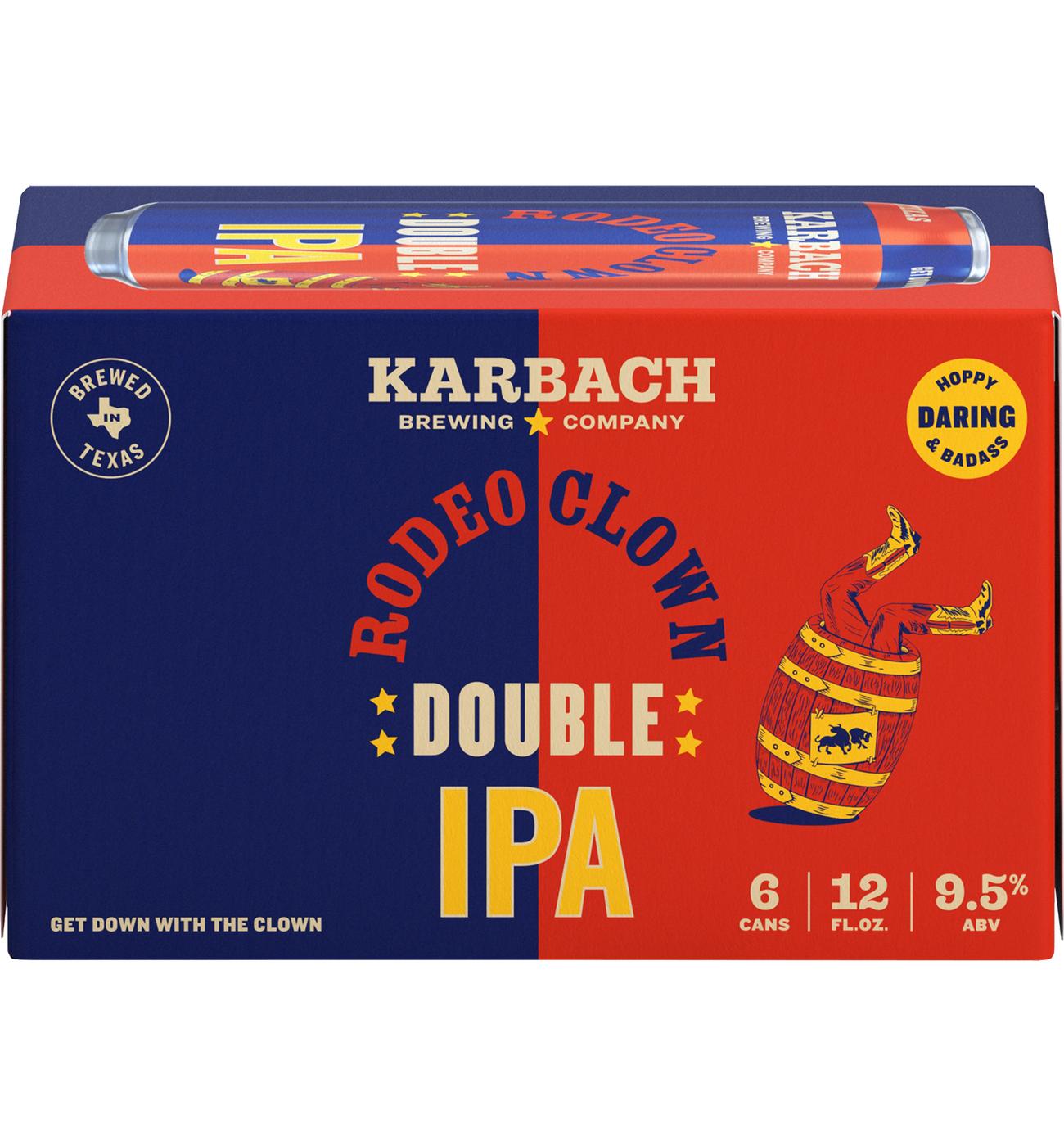Karbach Rodeo Clown Double IPA Craft Beer 6 pk Cans; image 3 of 3