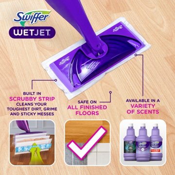 Swiffer Wet Jet Mop Refill Solution Floor Cleaner - Lavender Scent, 84.4 oz