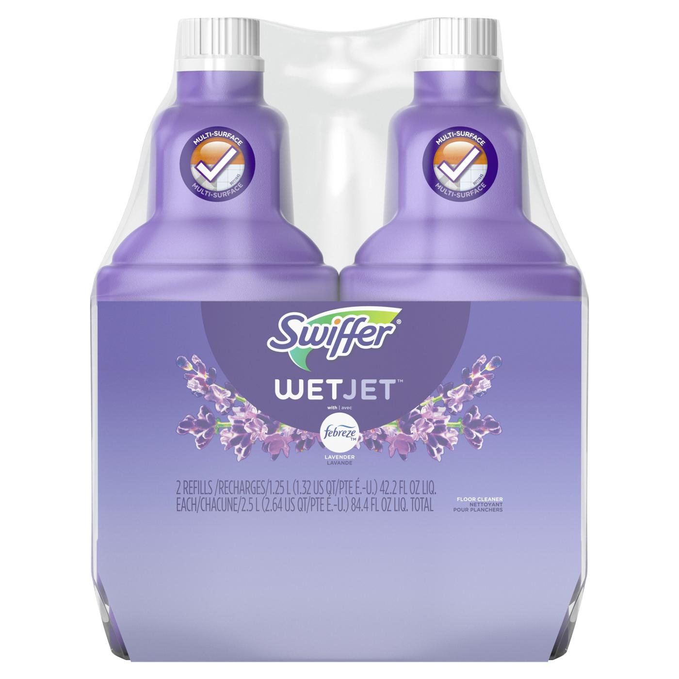 Swiffer Wet Jet Mop Refill Solution Floor Cleaner - Lavender Scent; image 7 of 10