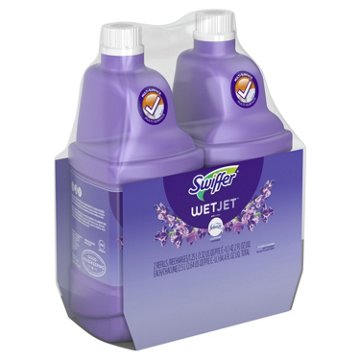 Swiffer Wet Jet Mop Refill Solution Floor Cleaner - Lavender Scent, 84.4 oz