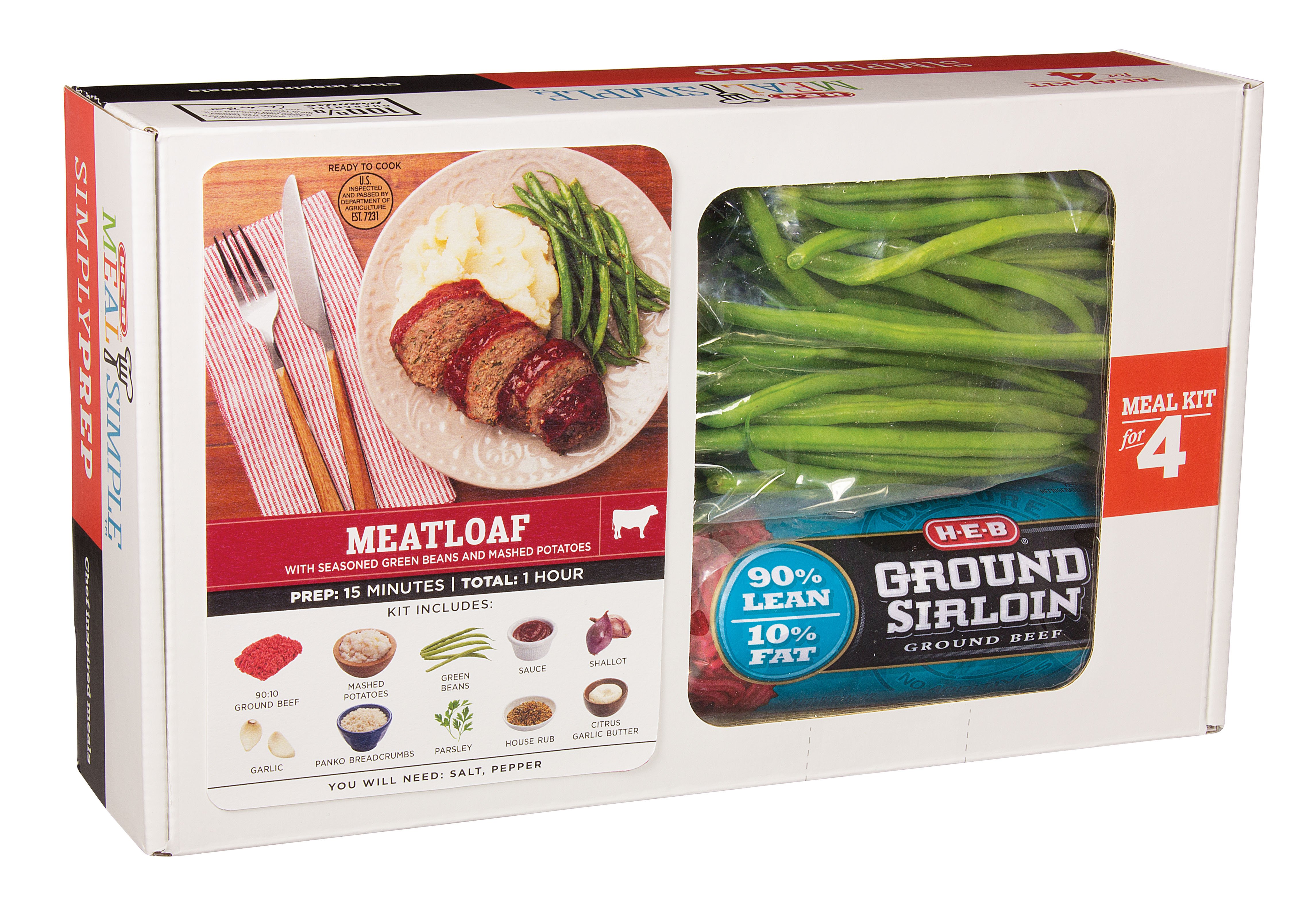 H-E-B Meal Simple Meatloaf Meal Kit - Shop Meal Kits At H-E-B