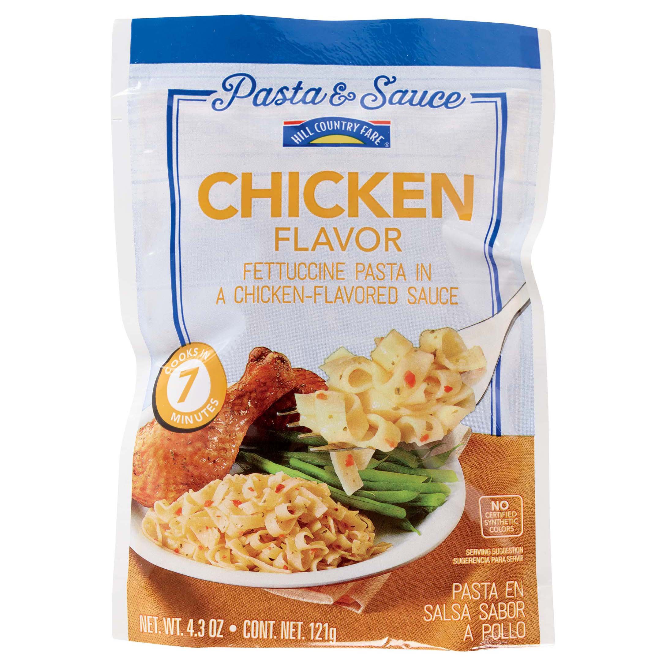 Hill Country Fare Chicken Flavor Fettuccine Shop Pantry Meals at HEB