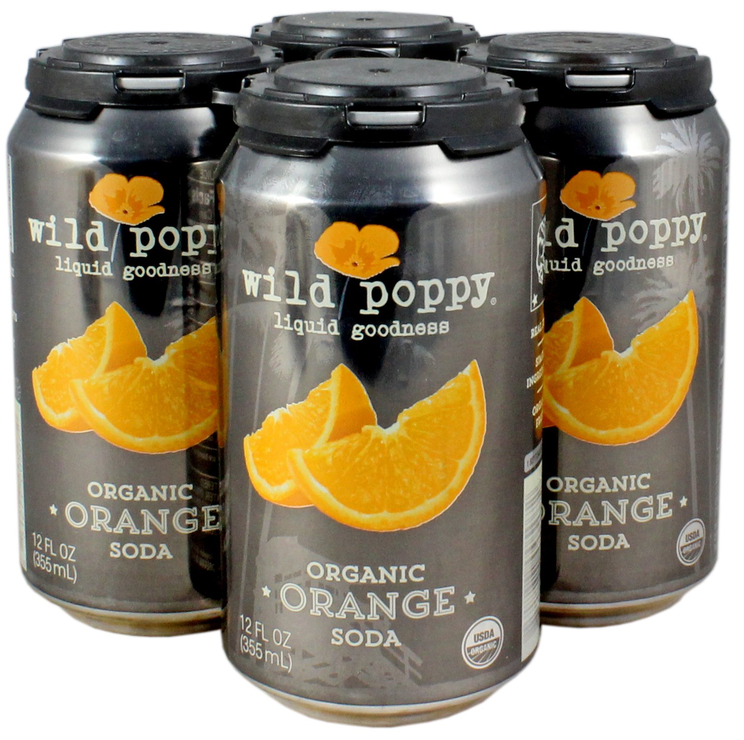 Wild Poppy Organic Orange Soda 12 oz Cans - Shop Soda at H-E-B