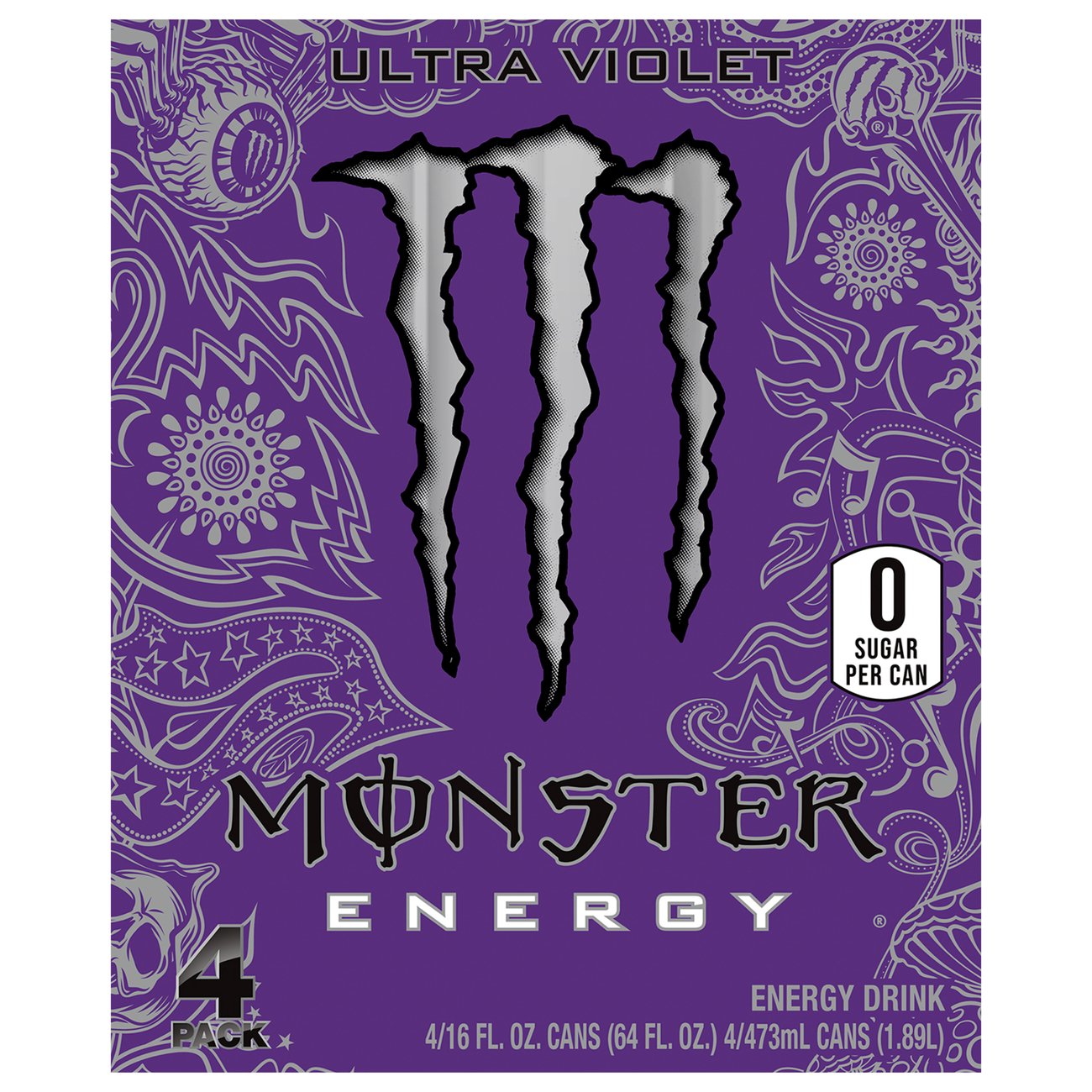 Monster Energy Ultra Violet Sugar Free Energy Drink Oz Cans Shop Sports Energy Drinks