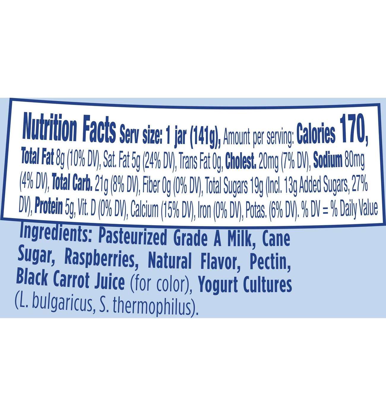 Yoplait Oui Raspberry French Style Yogurt; image 6 of 6