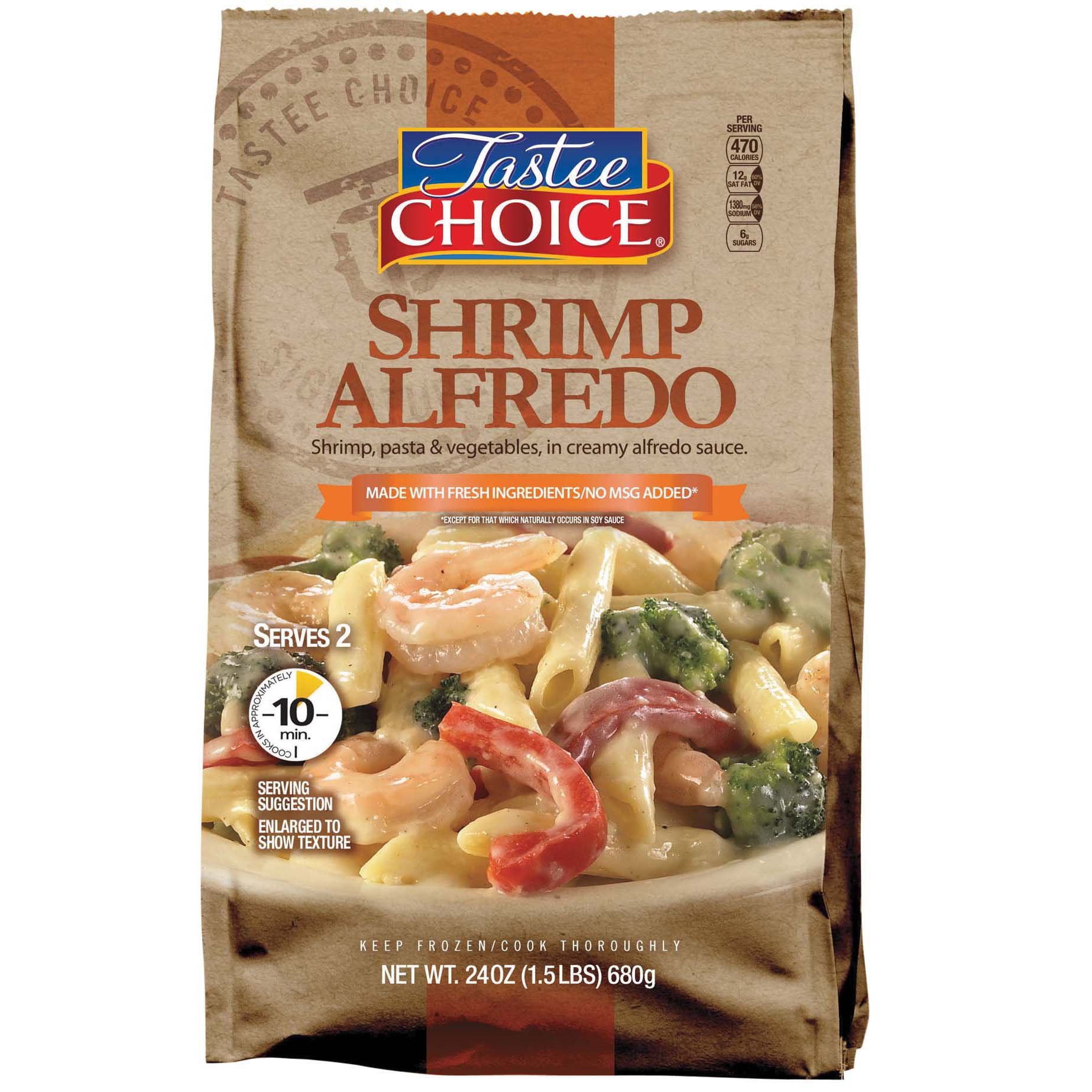 Tastee Choice Skillet Meal Shrimp Alfredo Shop Entrees & sides at HEB