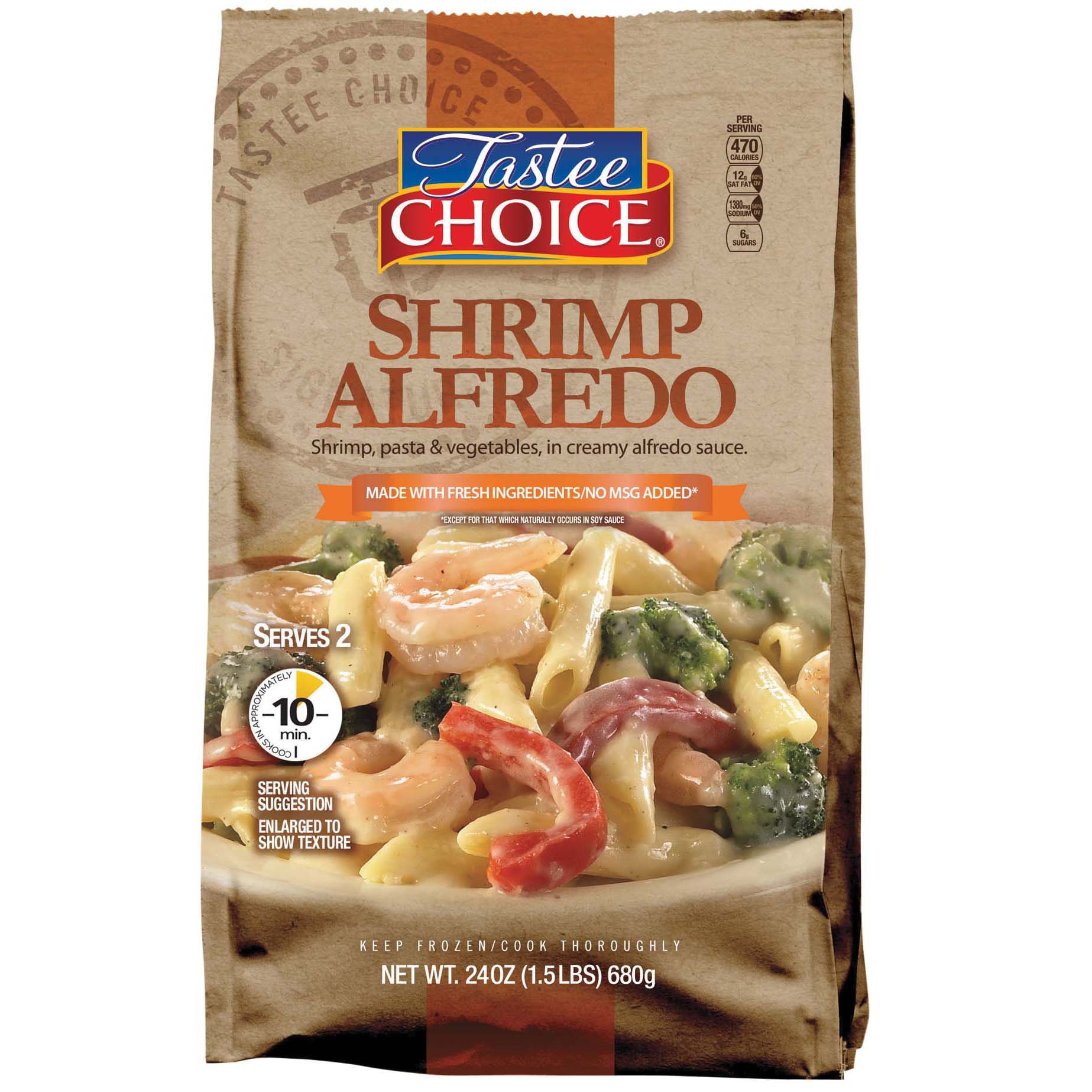 Tastee Choice Skillet Meal Shrimp Alfredo Shop Entrees And Sides At H E B 6825