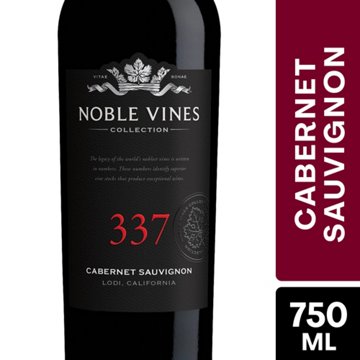 Noble Vines 337 Cabernet Sauvignon California Red Wine, 750 mL