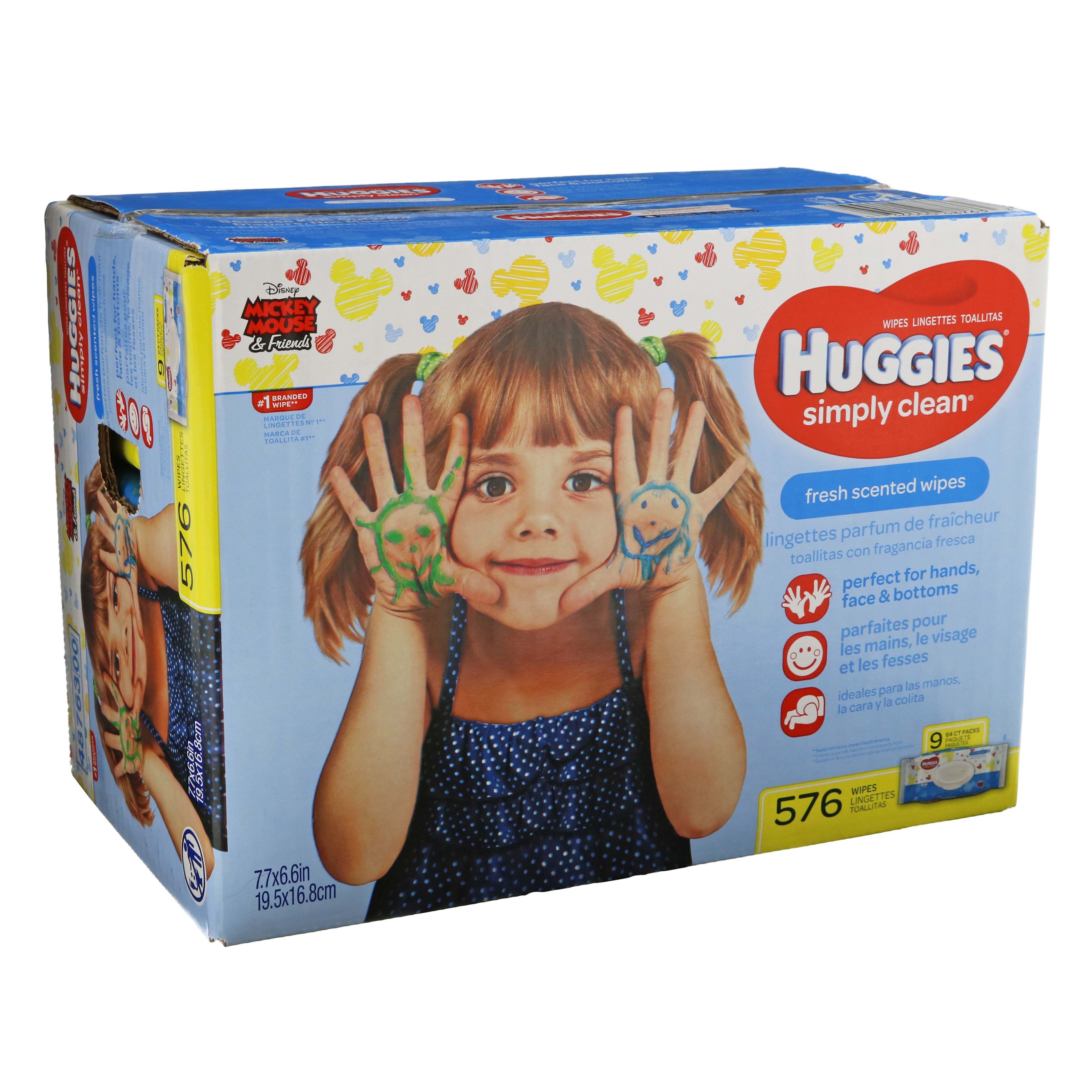 huggies simply clean fresh scent baby wipes