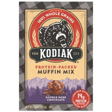 Kodiak 14g Protein-Packed Double Dark Chocolate Muffin Mix